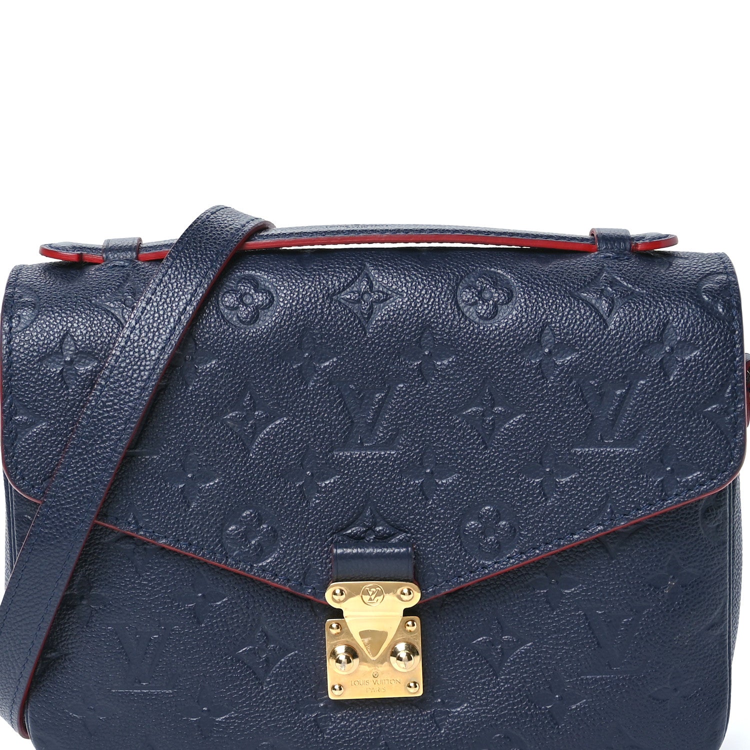 Louis Vuitton Empreinte Pochette Metis Marine Rouge 9 of 11