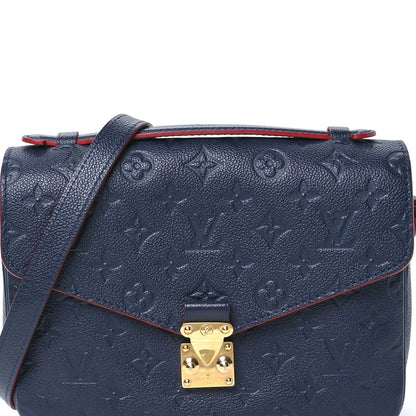 Louis Vuitton Empreinte Pochette Metis Marine Rouge 9 of 11