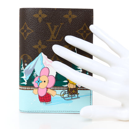 Louis Vuitton Monogram 2023 Christmas Animation Alpine Passport Cover Pink 2 of 8