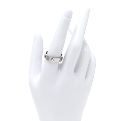 Cartier 18K White Gold 5.5 LOVE Wedding Band Ring 60 9 2 of 5