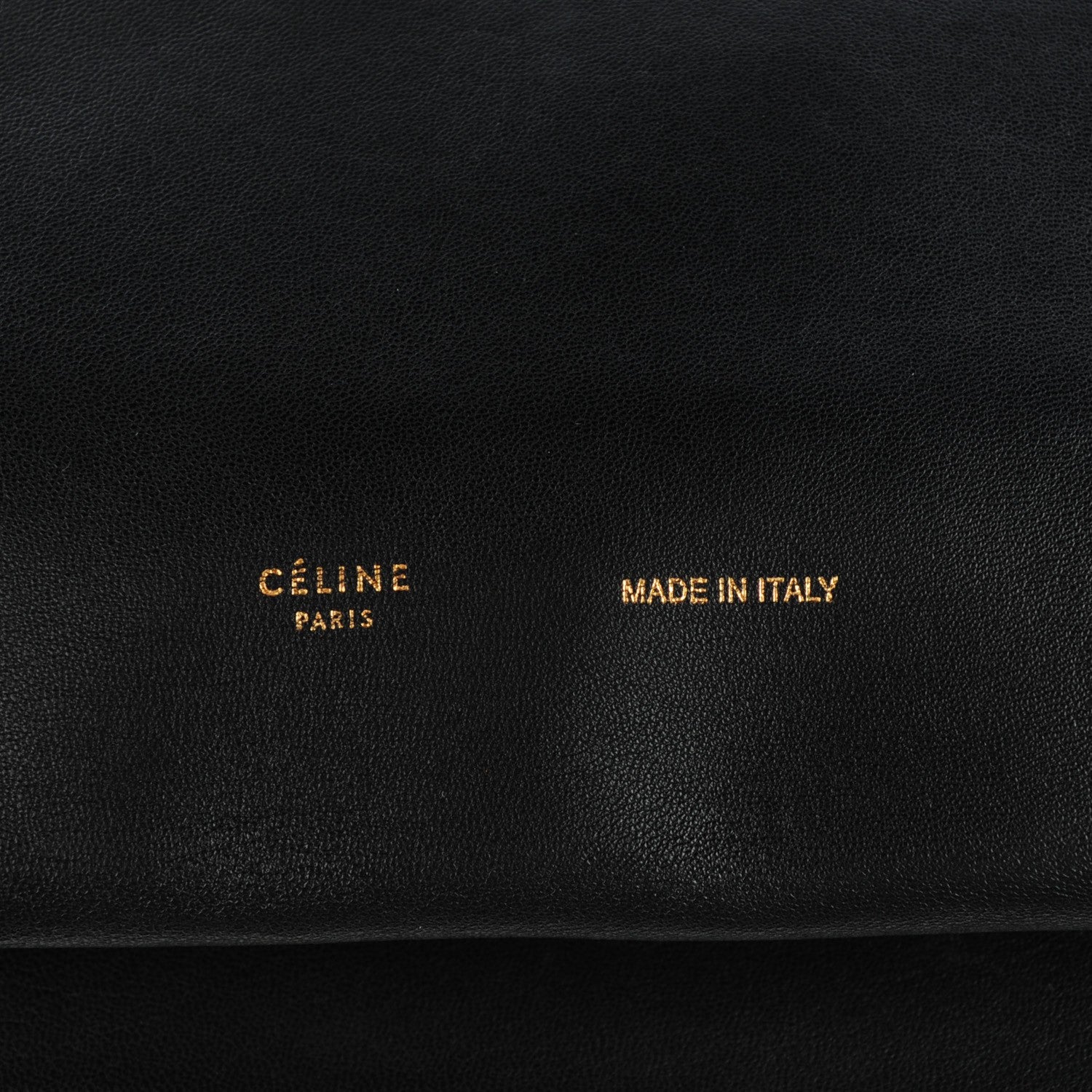 Celine Lambskin Roll Clutch Black 5 of 7