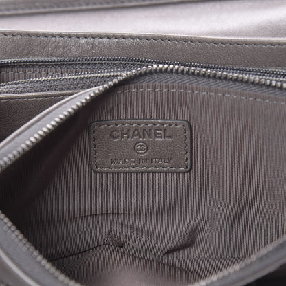 Chanel Calfskin Diamond Stitched Flap Grey 6 of 11