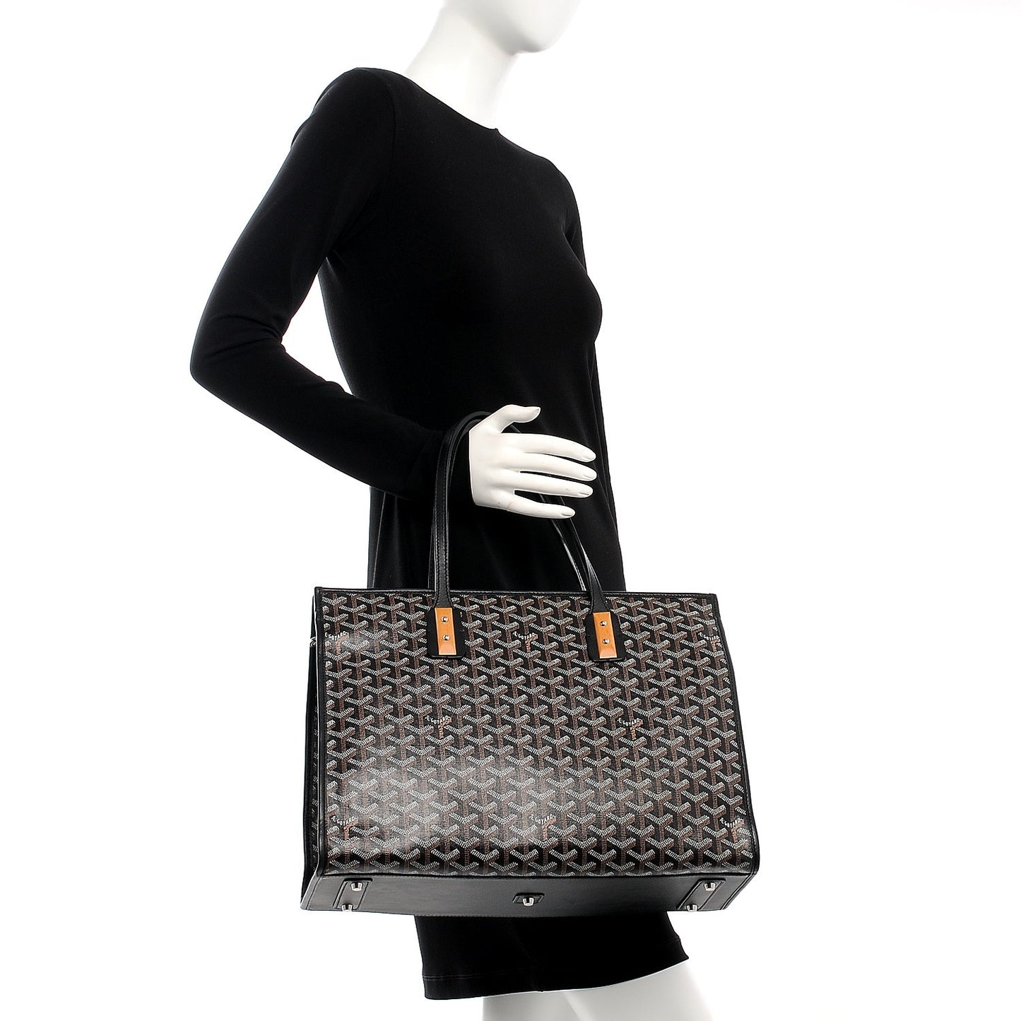 Goyardine Marquises Tote Black
