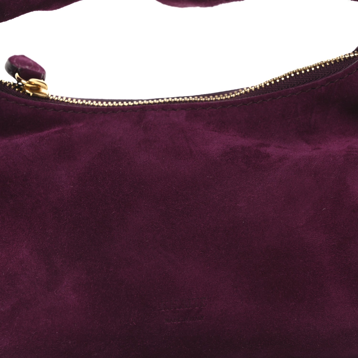 Khaite Suede Calfskin Beatrice Small Hobo Mulberry 7 of 9