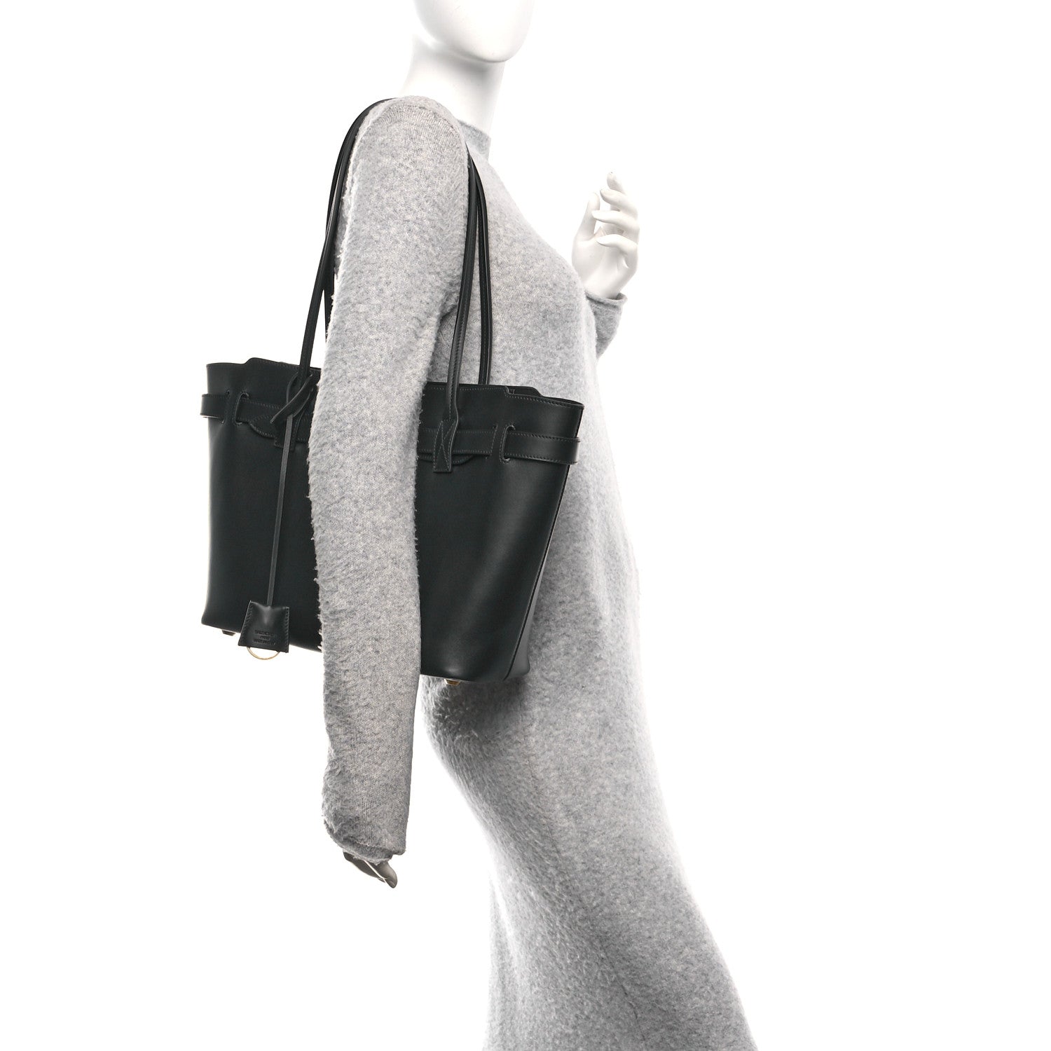 Balenciaga Smooth Calfskin Medium Bel Tote Bag Black 2 of 9