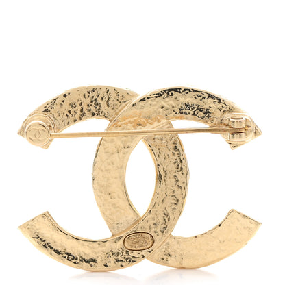Chanel Metal CC Quilted Brooch Light Gold 3 of 5
