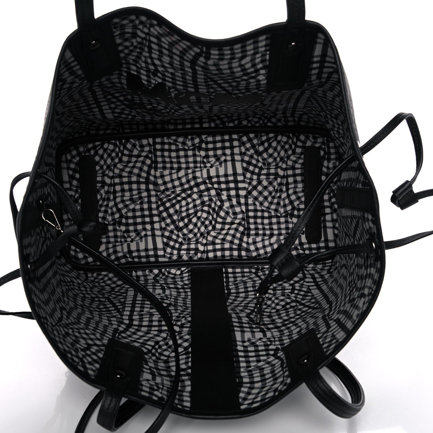 MCM Visetos Medium Liz Reversible Shopper Tote Black 5 of 14
