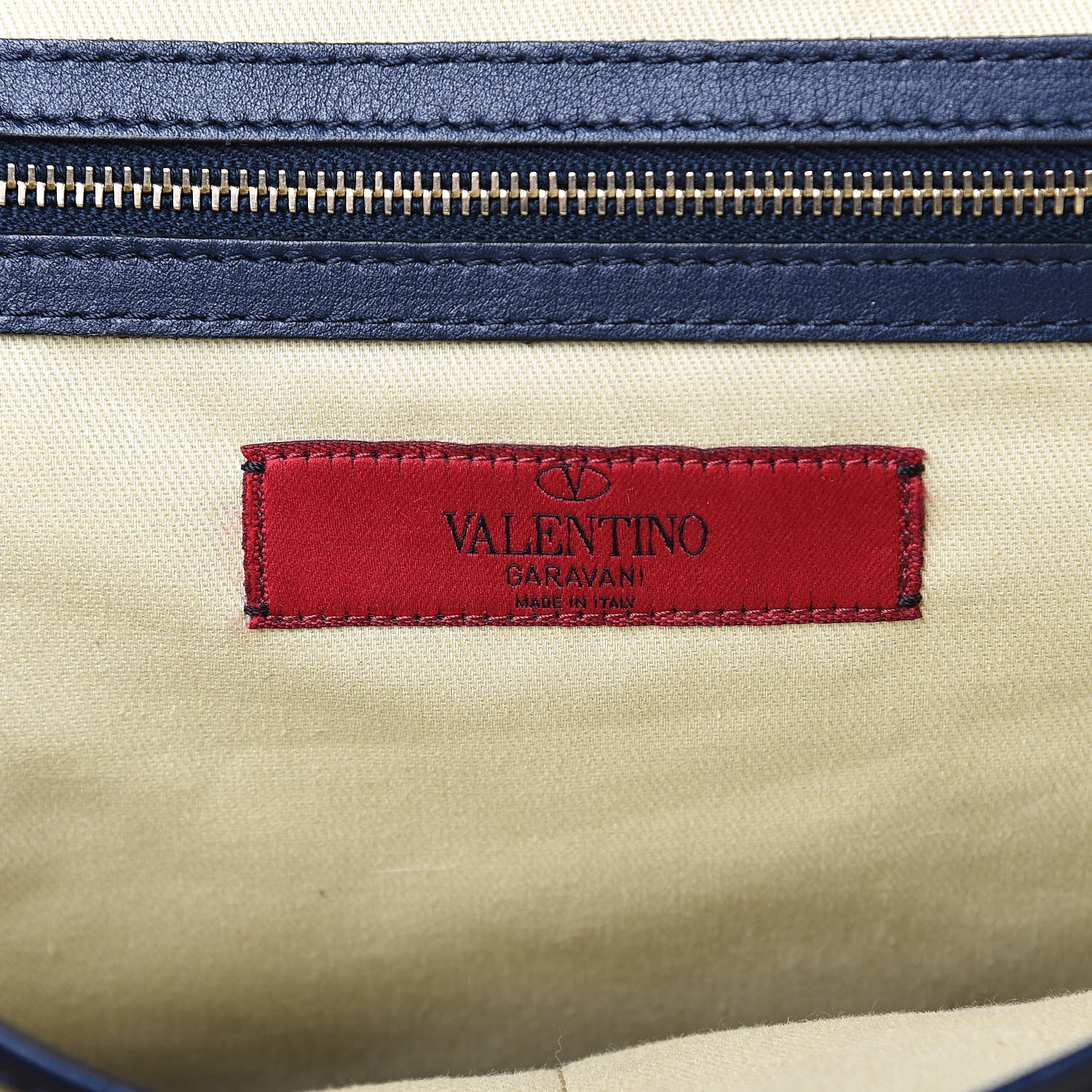Valentino Garavani Vitello Rockstud Dome Shopper Marine 6 of 19