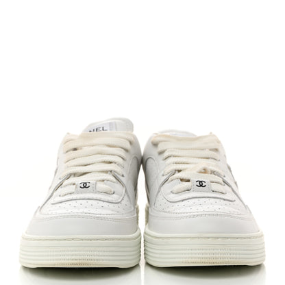 Chanel Calfskin CC Womens Sneakers 36.5 White 2 of 9