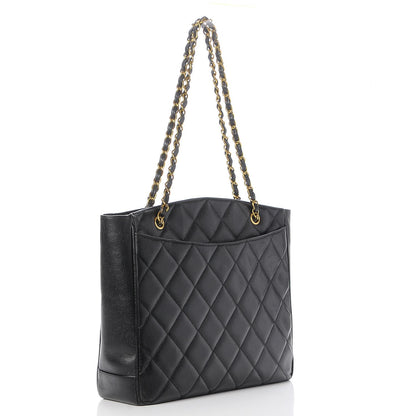 Chanel Caviar Quilted CC Shoulder Bag Black 3 of 8
