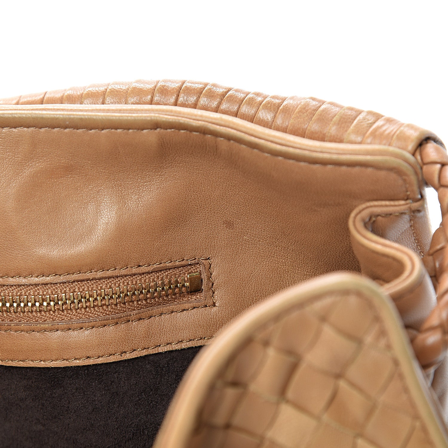 Bottega Veneta Nappa Intrecciato Shoulder Bag Camel 14 of 19