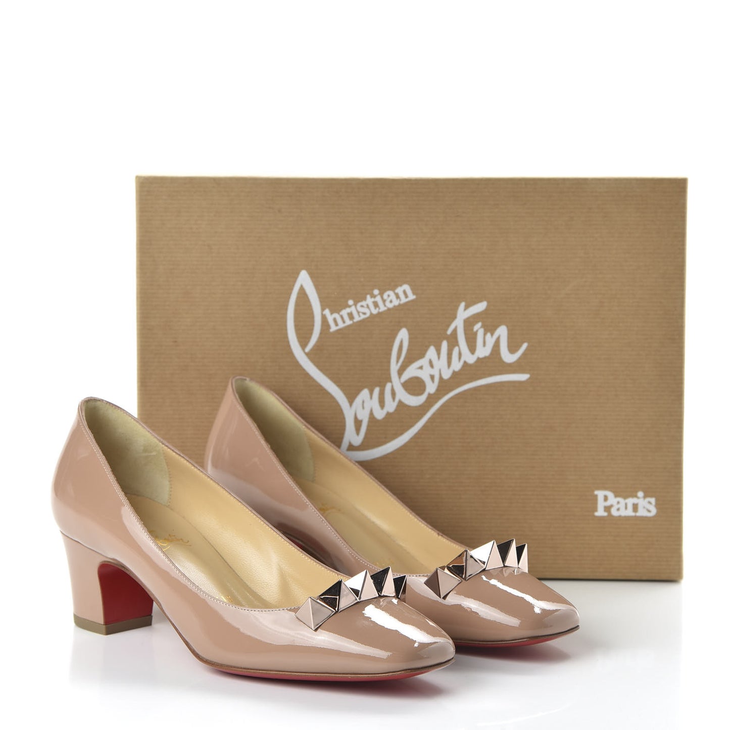 Patent Pyramidam 45 Pumps 36 Nude