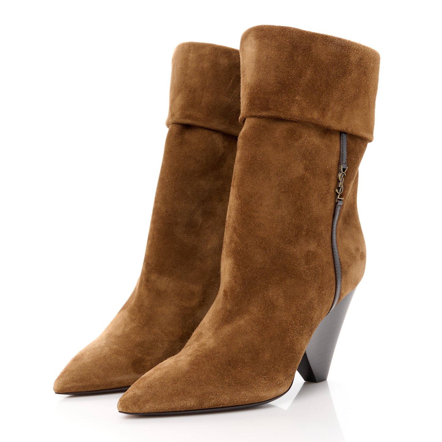 Suede Liz 85 Wedge Booties 36 Dark Land