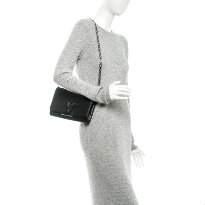Louis Vuitton Sequin Calfskin Chain Louise GM Black 2 of 6