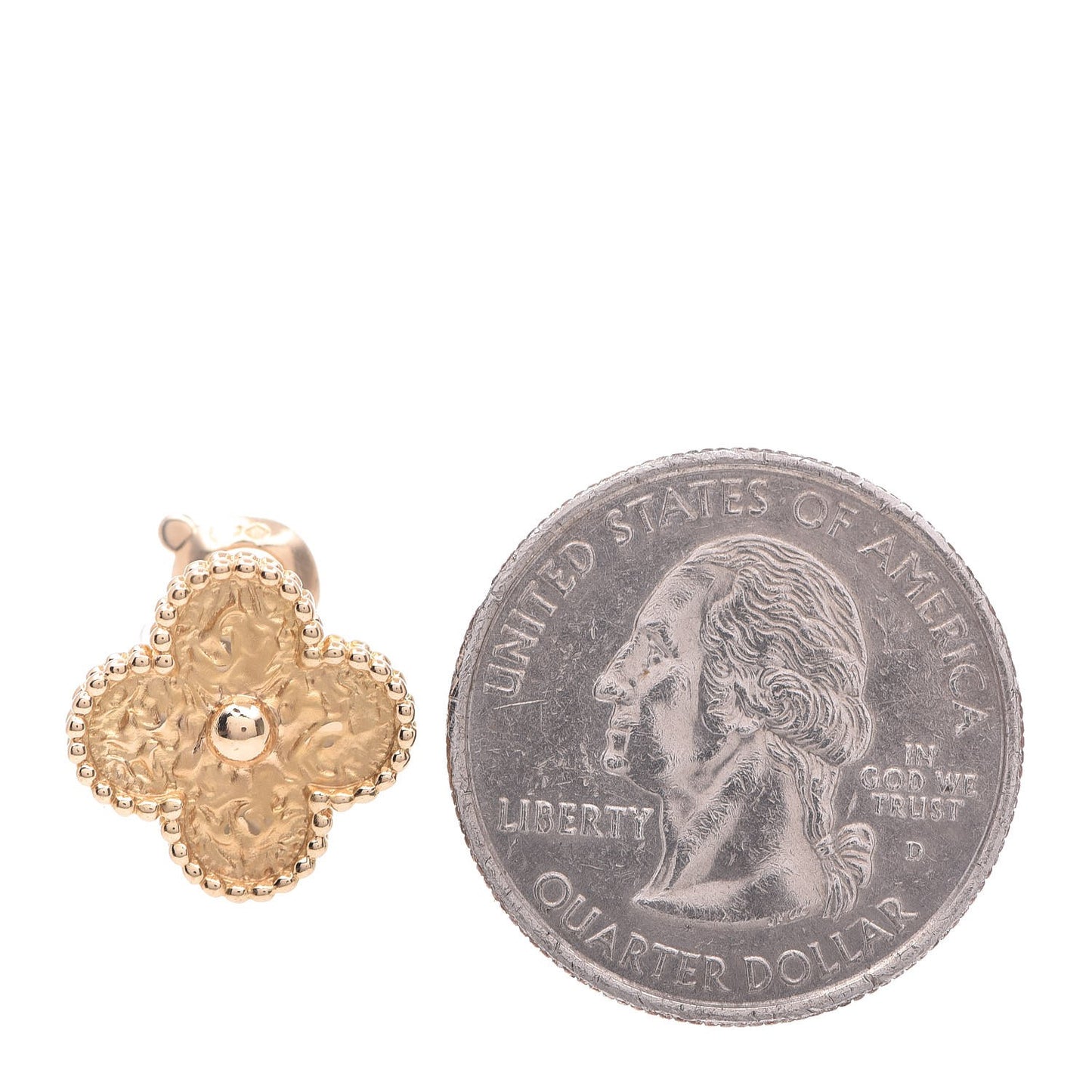 18K Yellow Gold Vintage Alhambra Earrings