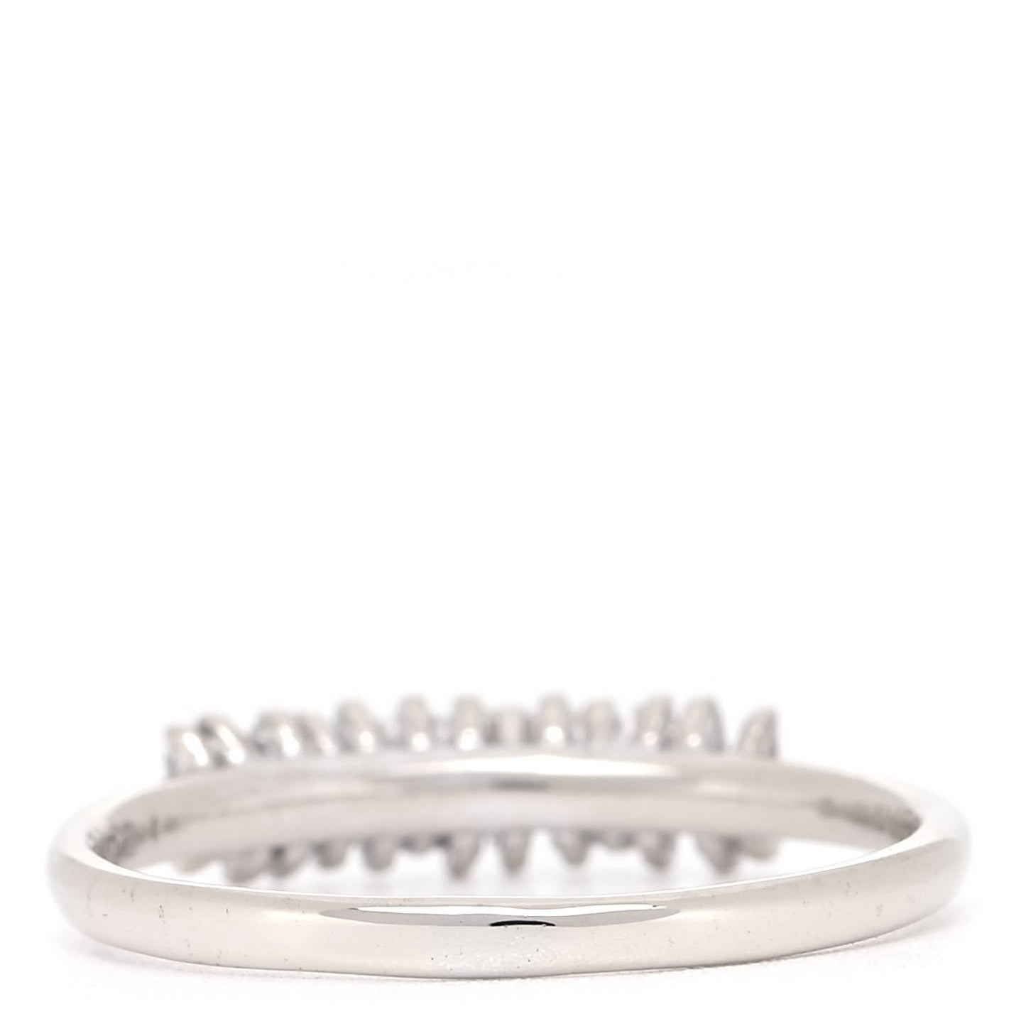 18K White Gold Diamond Classic Stacker Ring 49 4.75