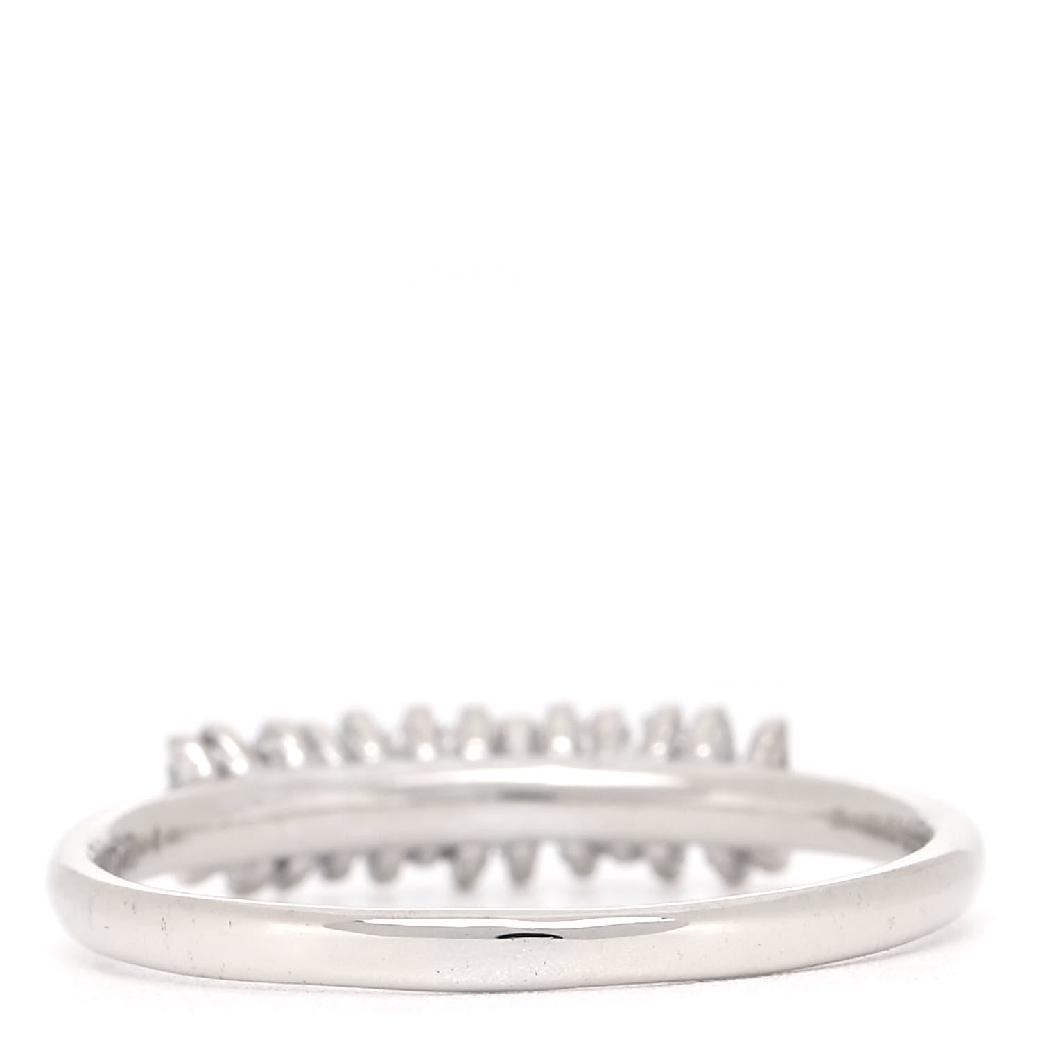 Suzanne Kalan 18K White Gold Diamond Classic Stacker Ring 49 4.75 3 of 5