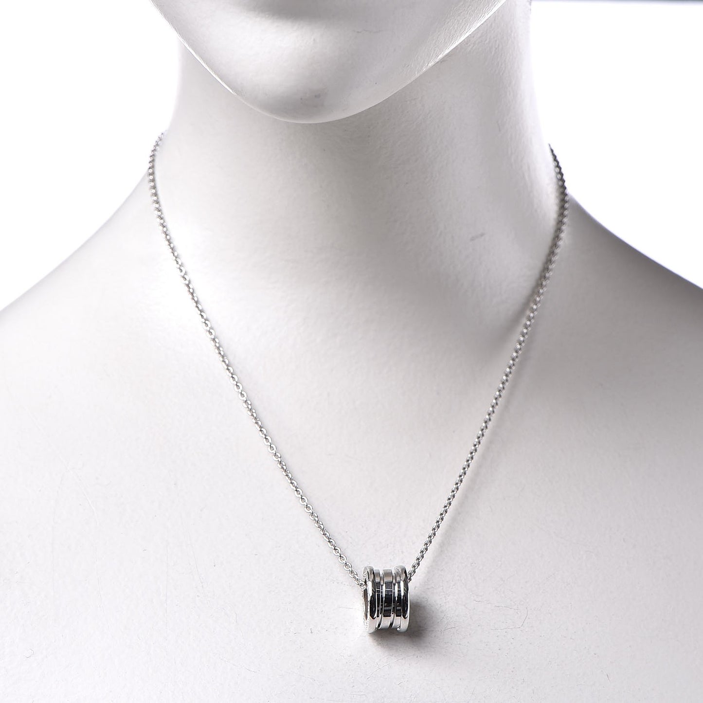 18K White Gold B.Zero1 Pendant Necklace