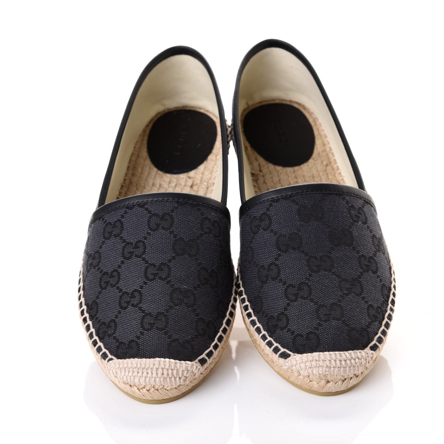 Monogram Espadrilles 38.5 Black