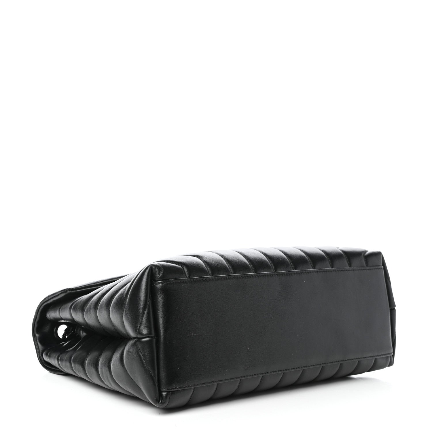 Saint Laurent Calfskin Y Quilted Monogram Medium Loulou Chain Satchel Black 4 of 8