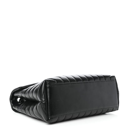 Saint Laurent Calfskin Y Quilted Monogram Medium Loulou Chain Satchel Black 4 of 8