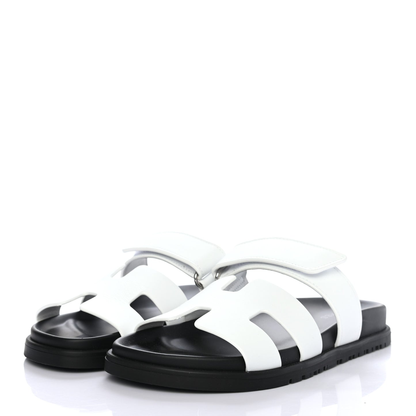 Calfskin Womens Chypre Sandals 37 White