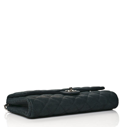 Chanel Iridescent Caviar Quilted Clutch With Chain Flap Black 4 of 10