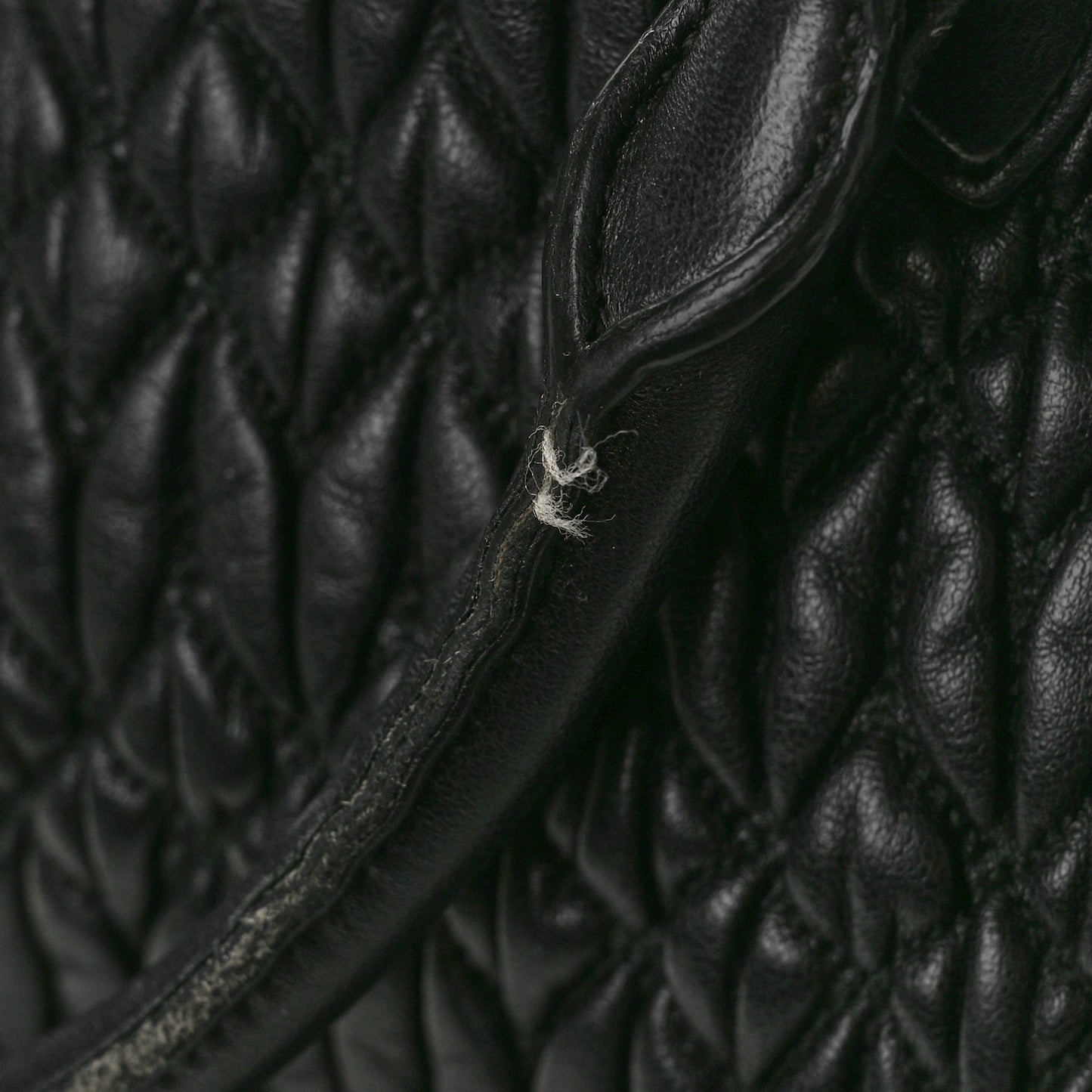 Nappa Matelasse Swarovski Crystal Tote Black