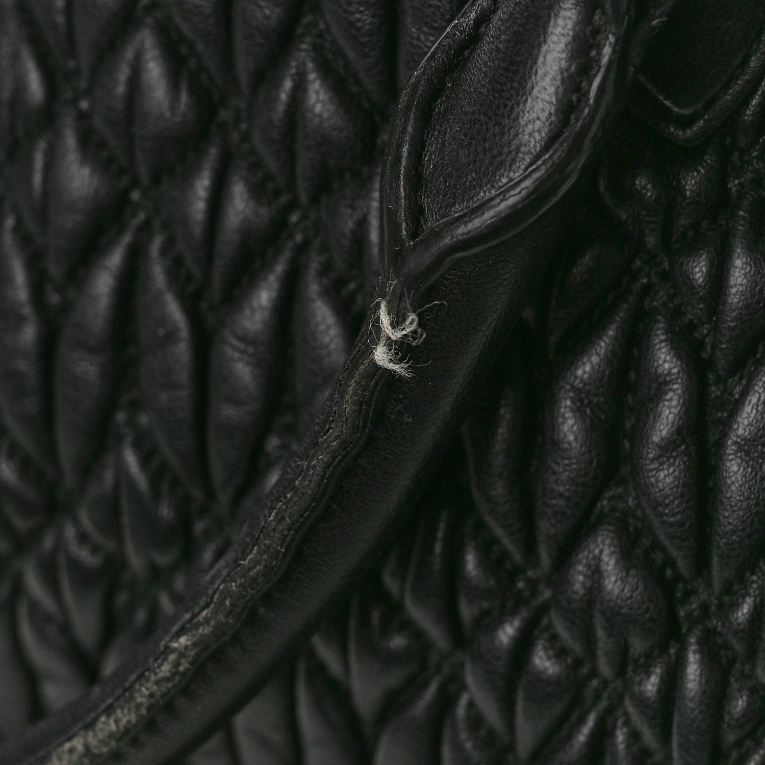 Miu Miu Nappa Matelasse Swarovski Crystal Tote Black 11 of 12