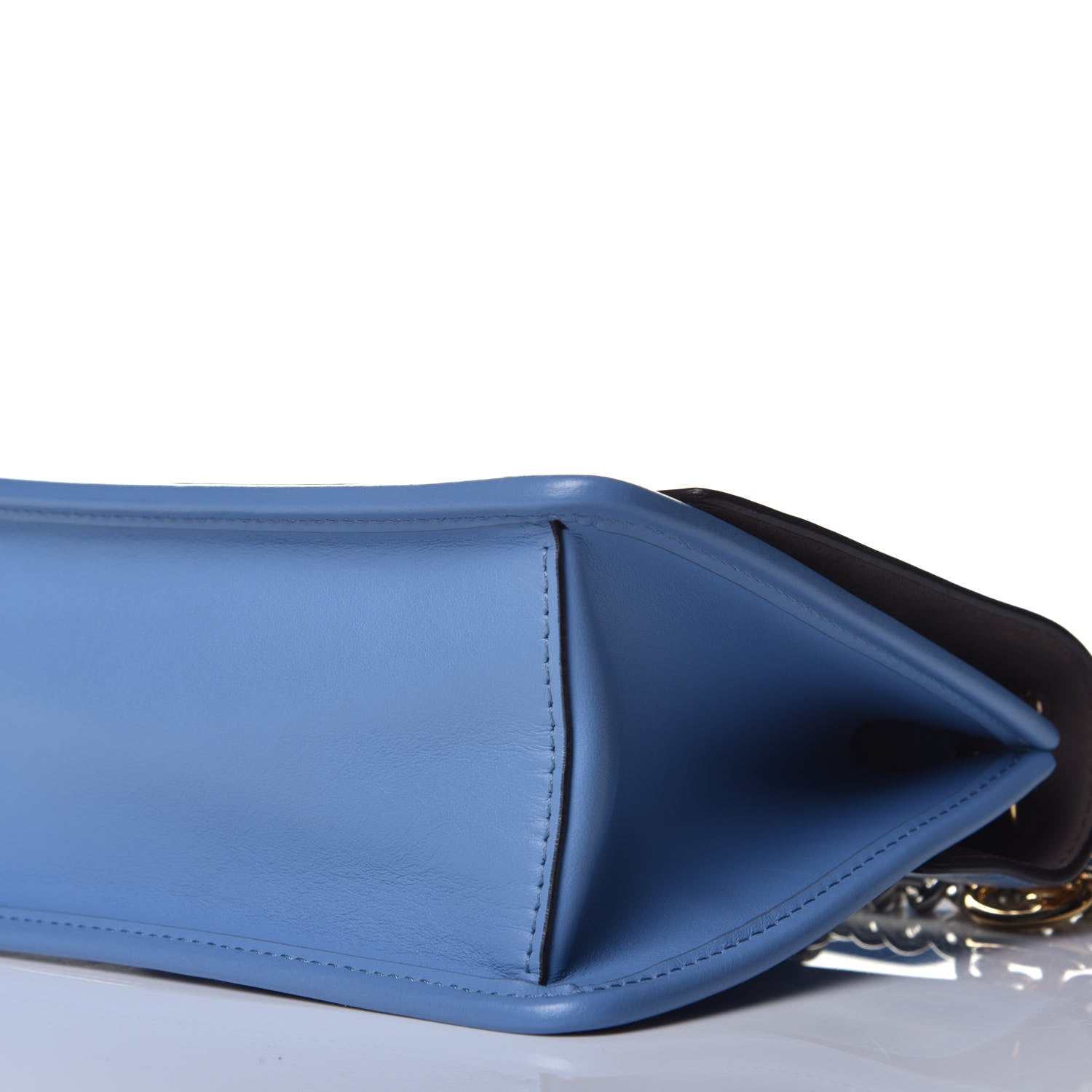 Fendi Vitello Century Opaco F is Fendi Small Kan I Shoulder Bag Ceruleo 9 of 9