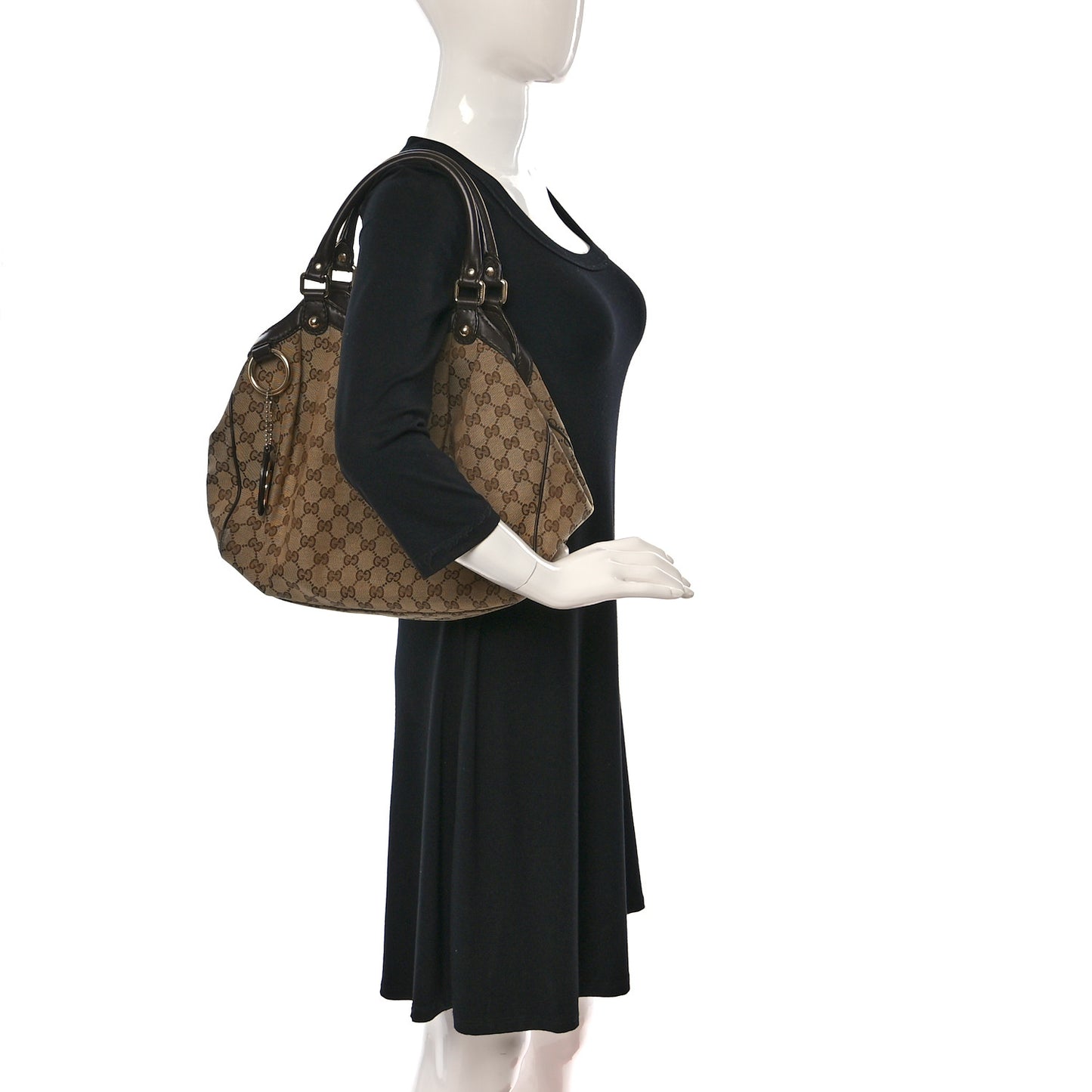 Monogram Medium Sukey Tote Dark Brown