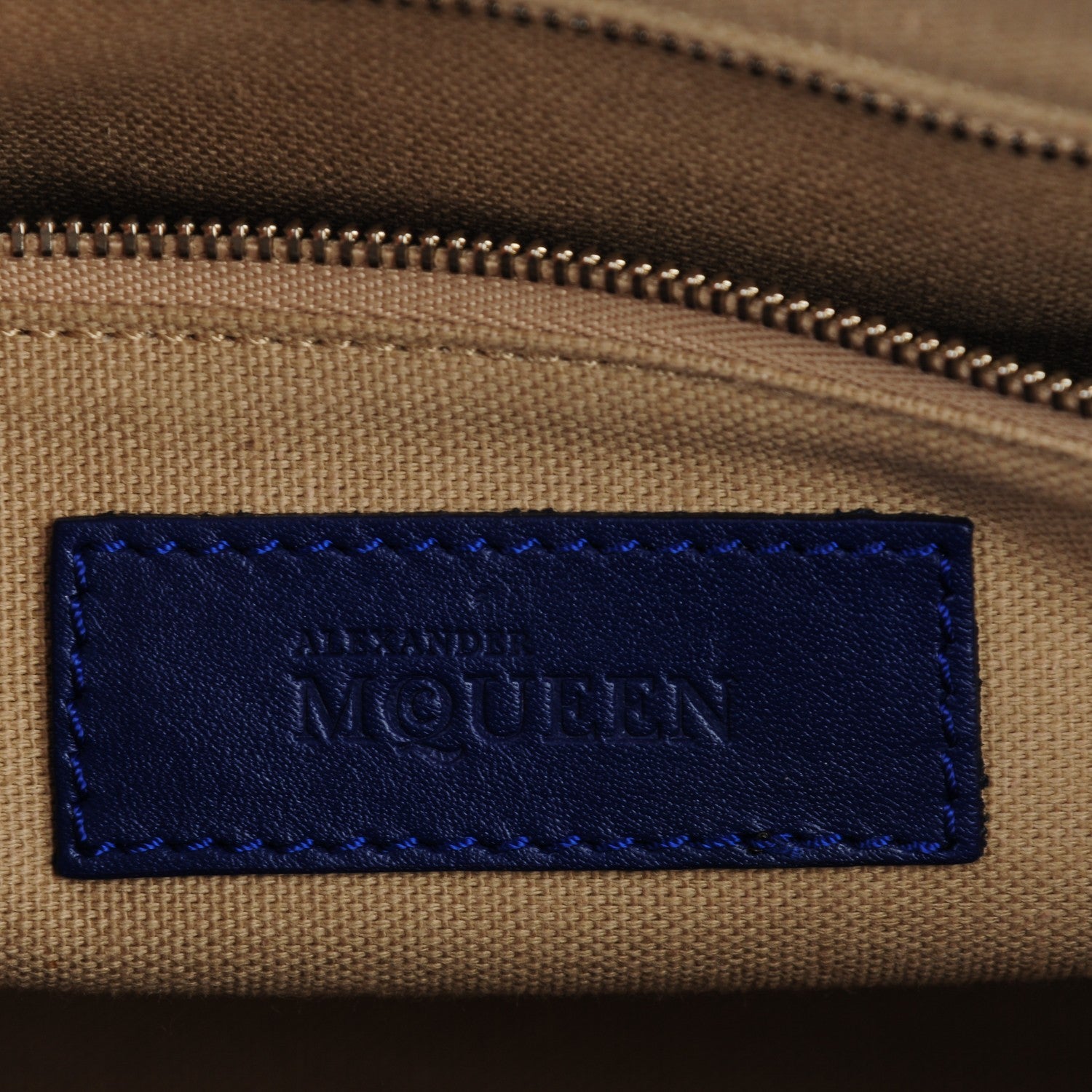 Alexander McQueen Smooth Calfskin Small Legend Satchel Blue 6 of 6