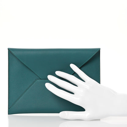 Hermes Evercolor Envelope Wallet Malachite 2 of 8