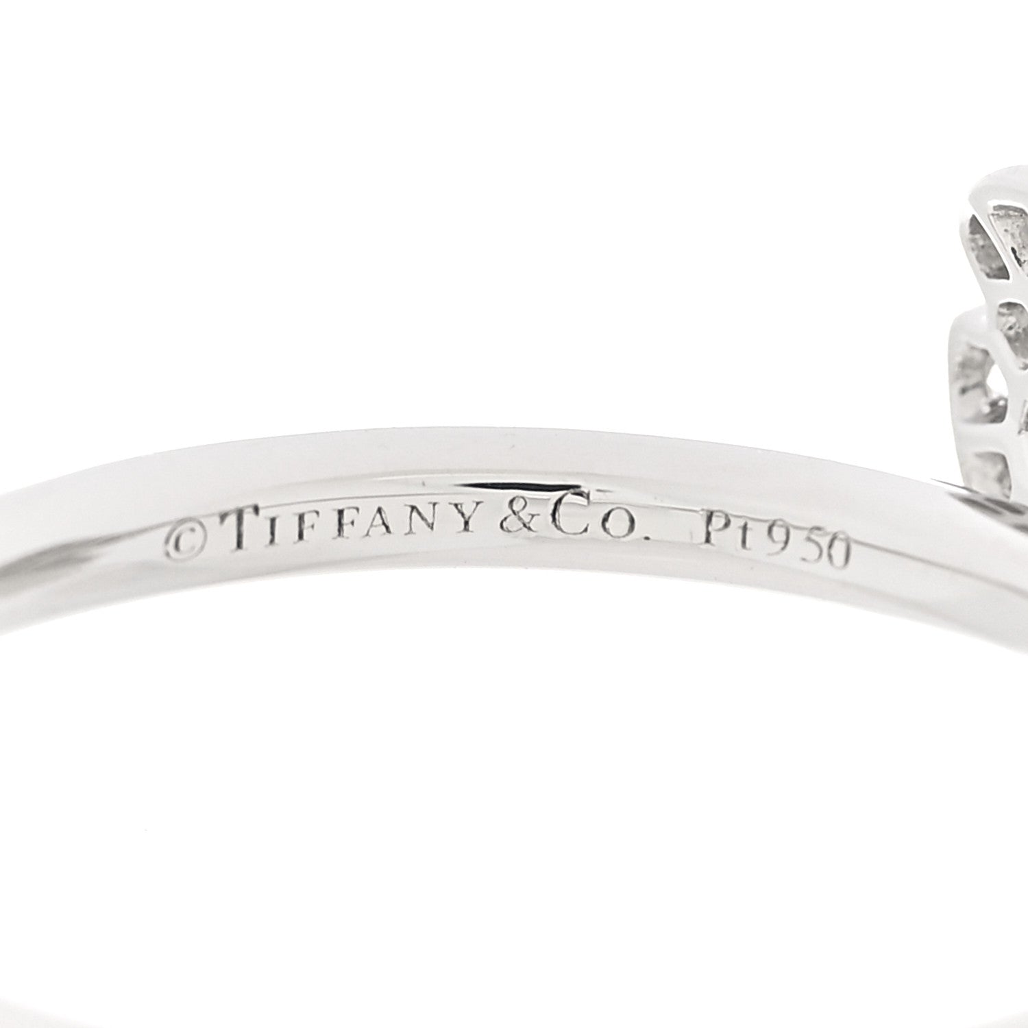Tiffany Platinum Diamond Aquamarine Paper Flowers Ring 54 7 4 of 6