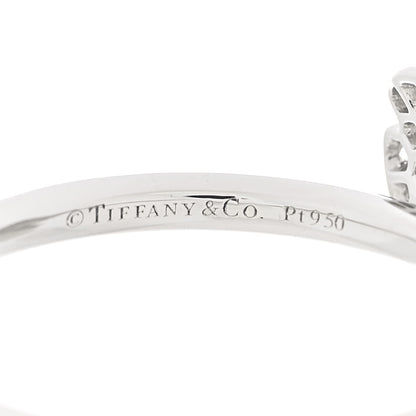 Tiffany Platinum Diamond Aquamarine Paper Flowers Ring 54 7 4 of 6