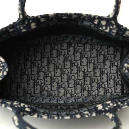 Christian Dior Oblique Medium Book Tote Blue Multicolor 4 of 5