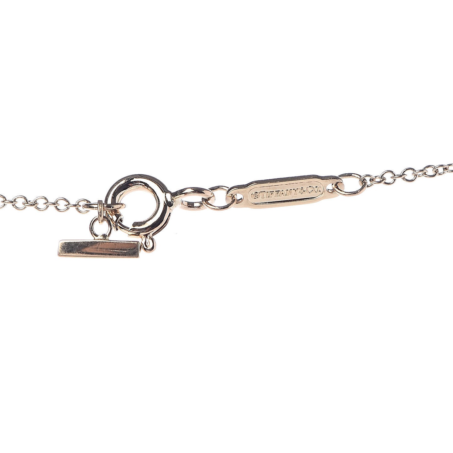 18K Yellow Gold Large T Smile Pendant Necklace