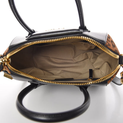 Givenchy Calfskin Suede Leopard Print Small Antigona Black 8 of 10