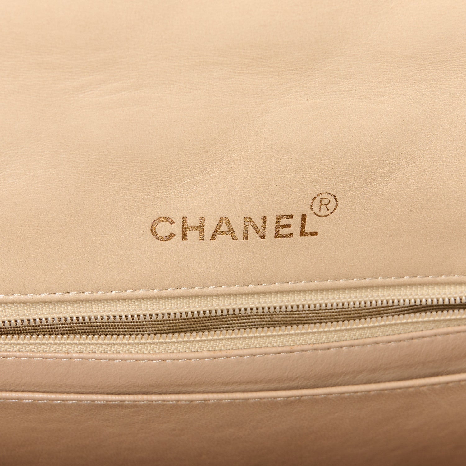 Chanel Lambskin Quilted Medium Single Flap Beige 6 of 15