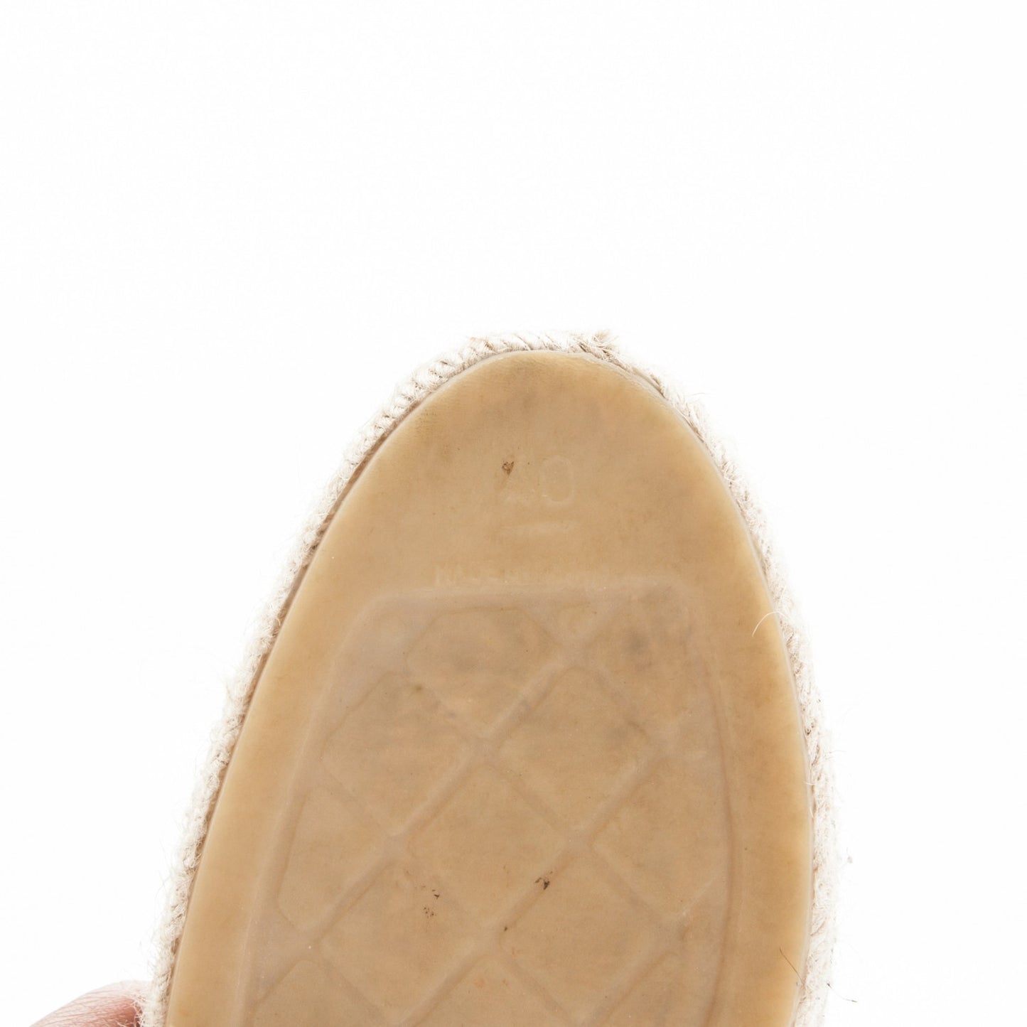 Lambskin CC Espadrilles 40 Dark Navy