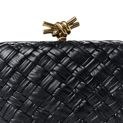 Bottega Veneta Foulard Intrecciato Minaudiere Knot Clutch Black 7 of 10