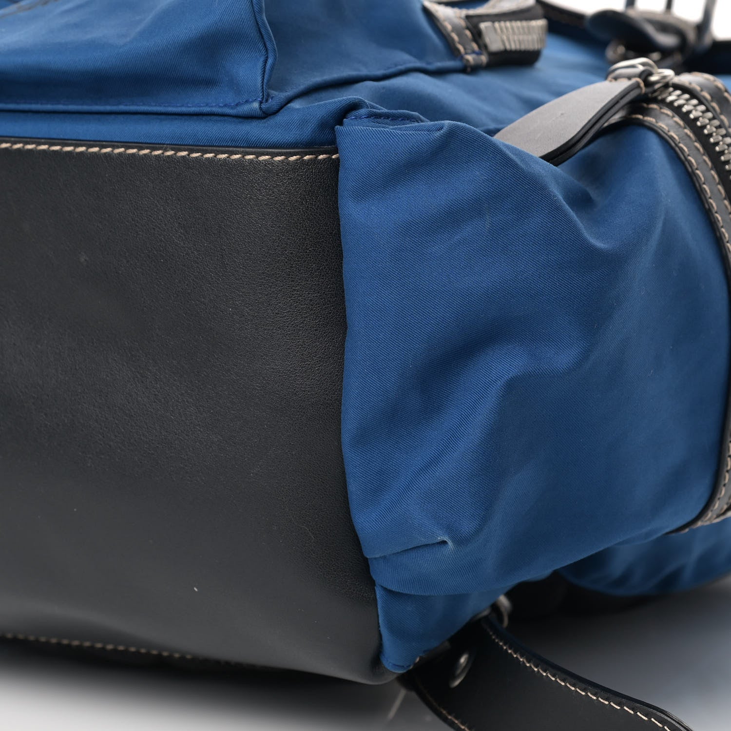 Burberry Nylon Logo Print Large Rucksack Backpack Bright Blue 9 of 14