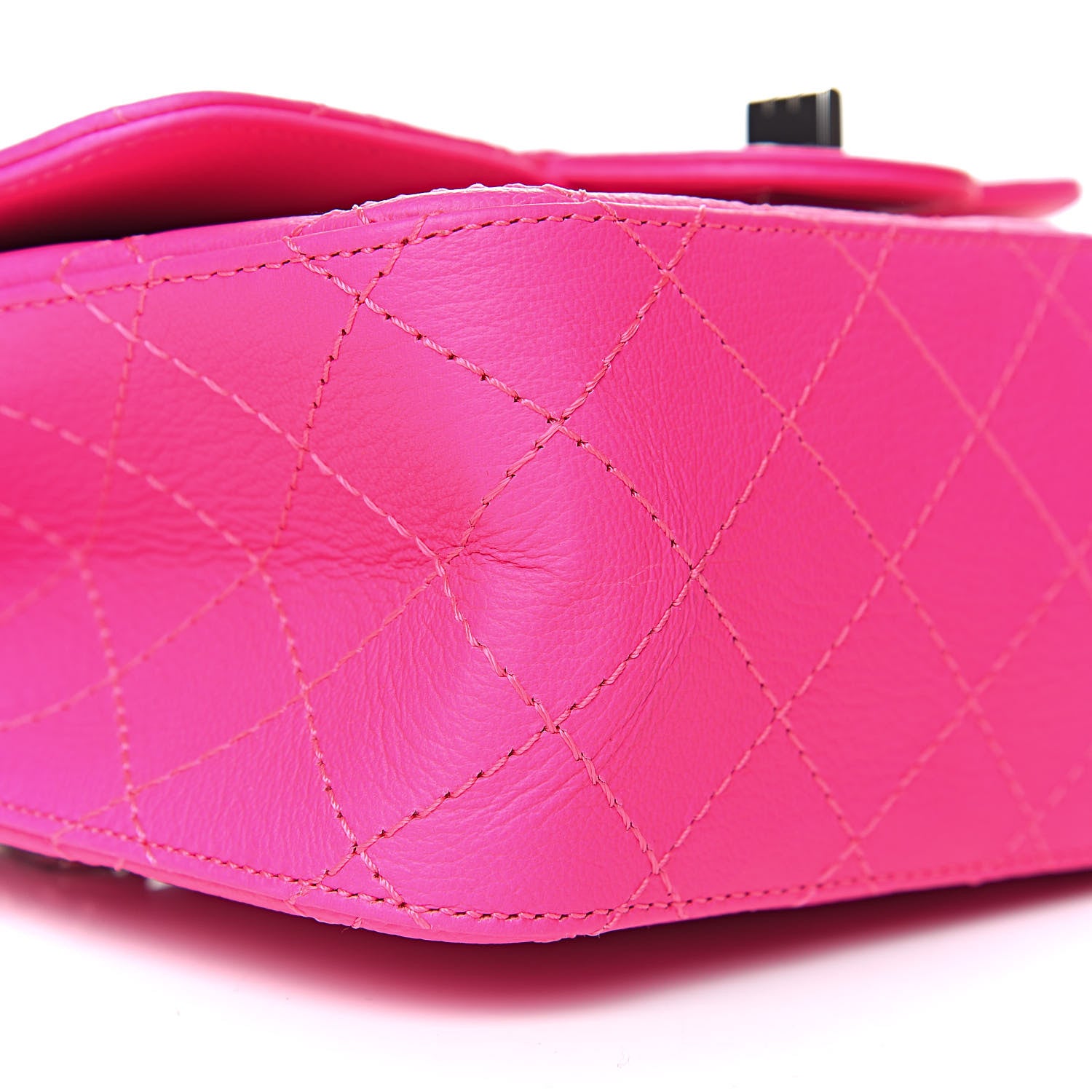 Chanel Goatskin Quilted 2.55 Reissue Mini Flap Fluorescent Pink 9 of 12