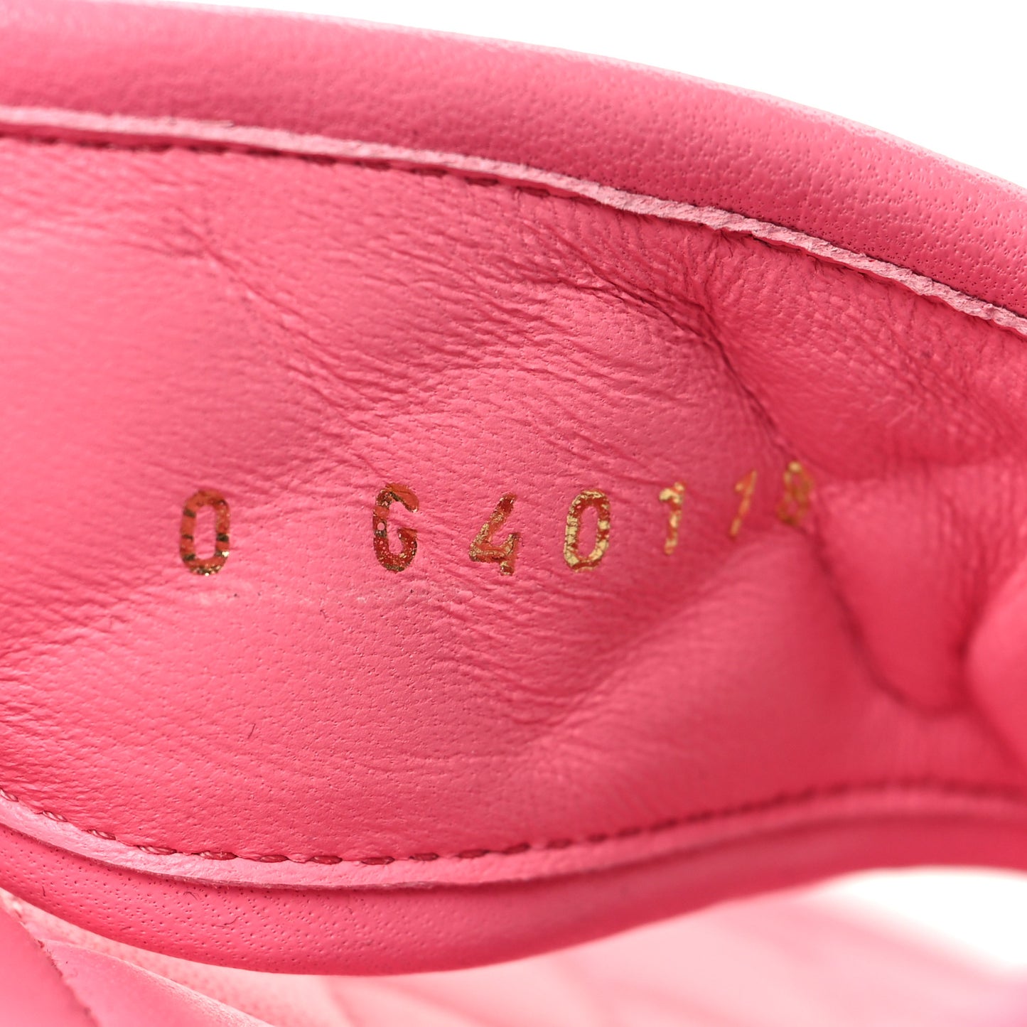 Lambskin Tweed CC Thong Sandals 37.5 Pink