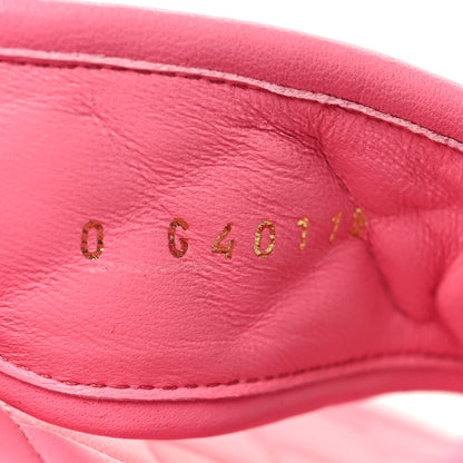 Chanel Lambskin Tweed CC Thong Sandals 37.5 Pink 6 of 8