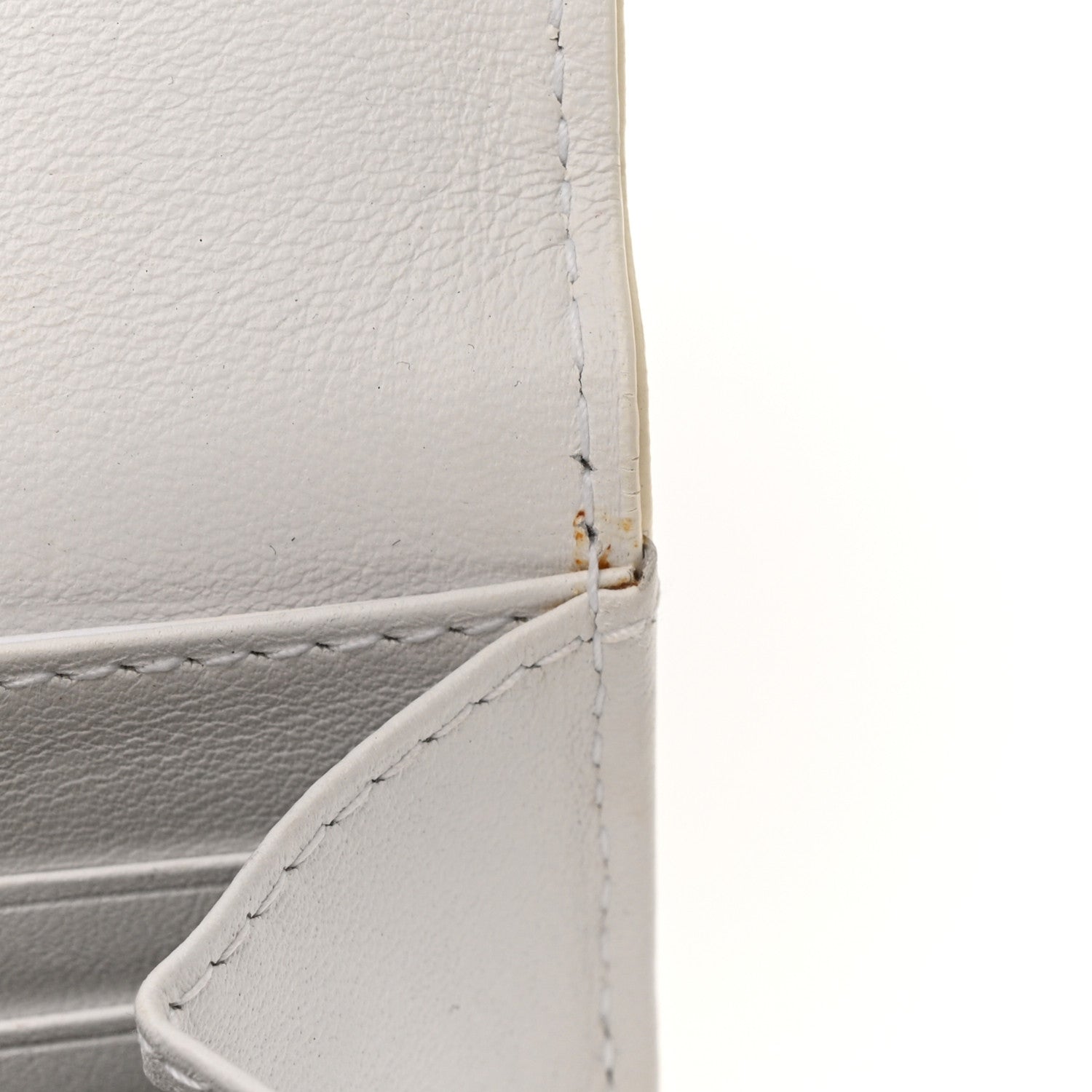 Christian Dior Patent Ultimate Rendez-Vous Chain Wallet White 8 of 12