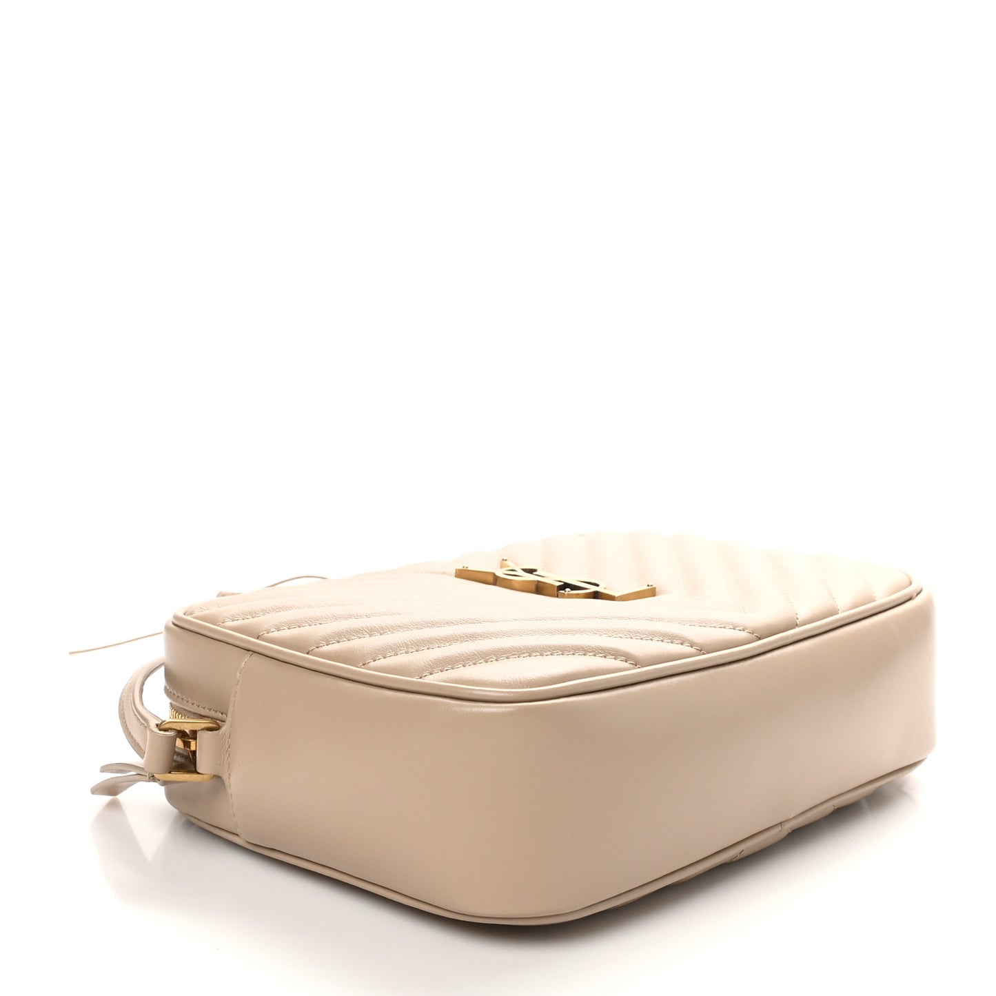 Calfskin Matelasse Monogram Lou Camera Bag Dark Beige