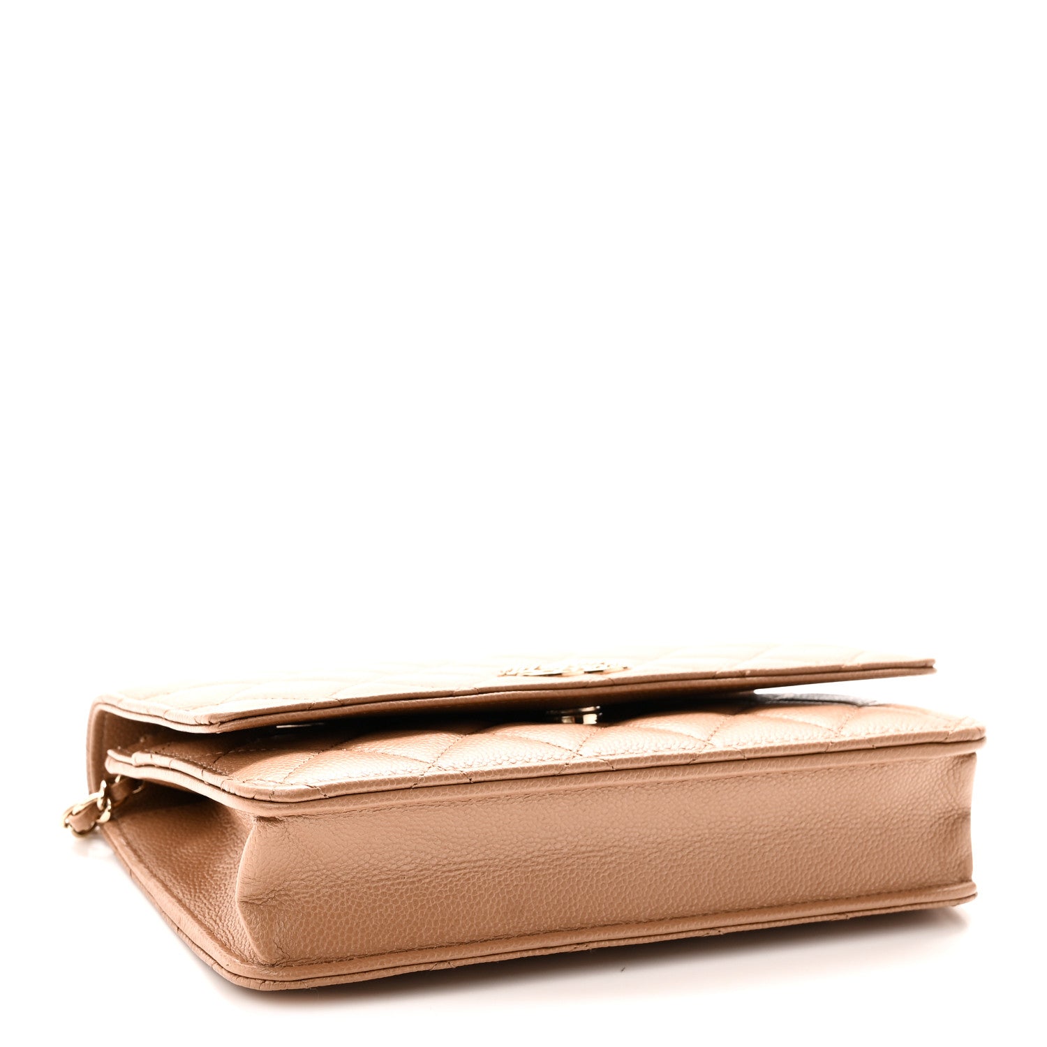 Chanel Caviar Quilted Multi Chain Wallet On Chain WOC Beige 4 of 11