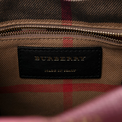 Burberry Derby Calfskin Small Alchester Bowling Bag Mauve Pink 6 of 11
