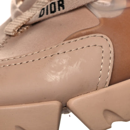 Christian Dior Neoprene Rubber Womens D-Connect Sneakers 37.5 Nude 9 of 10